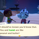 A white tiger approaches an Animal Crossing character on the shore of the island under the moonlight to ask them a question.